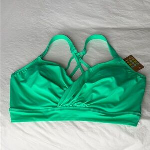 T9 Green Bikini Wrap Style Criss-Cross Straps